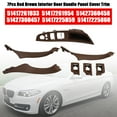 thumbnail image 1 of 7x Poignée de Panneau de Porte Intérieure Rouge Brun pour BMW Série 5 F10 F11 10-16, 1 of 10