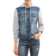 EV1 from Ellen DeGeneres Hooded Denim & Fleece Jacket Women's