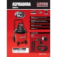 thumbnail image 2 of Aspiradora De Plástico 18 Gal 2hp 120v Uso Pesado As818 Urre Urrea As818, 2 of 3