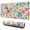 Pioneer Flower Floral-3, variant on Long Mouse Pads for Desk,Pioneer Flower Floral Print Pattern Desk Mats on Top Of Desks, Desk Mouse Pad Extra Large with 3mm Non-Slip Base and Stitched Edge for Gaming,Office,Work,Home 31.5"x11.8"