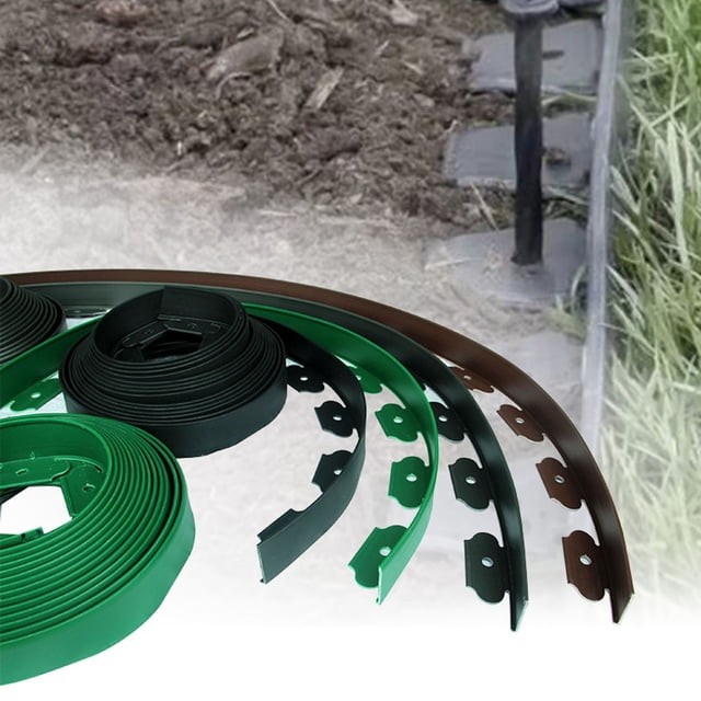 Landscape Edging, No Dig Garden Edging Border Spikes Landscape Edging Kit for Yard Lawn Garden Flexible And Durable