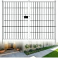 thumbnail image 1 of Panels Garden Fence Dog Fence Outdoor For Yard in H x .ft L Rustproof Metal Fencing with Ground Stakes|No Dig Temporary Animal Proof Containment for Pets/Rabbits|Durable Patio Sec, 1 of 7