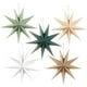 thumbnail image 1 of Faroles de Papel Estrella de 9 Puntas SUNBEAUTY Verde Salvia 30 cm Navidad x5, 1 of 7