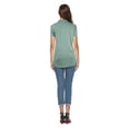 thumbnail image 4 of CEASIKERY Women's Short Sleeve V Neck Tops Casual Tunic Blouse Loose Shirt, 4 of 5