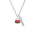 thumbnail image 2 of Delight Jewelry Silvertone Red Purse Silvertone Forever Bar Charm Necklace, 23", 2 of 4