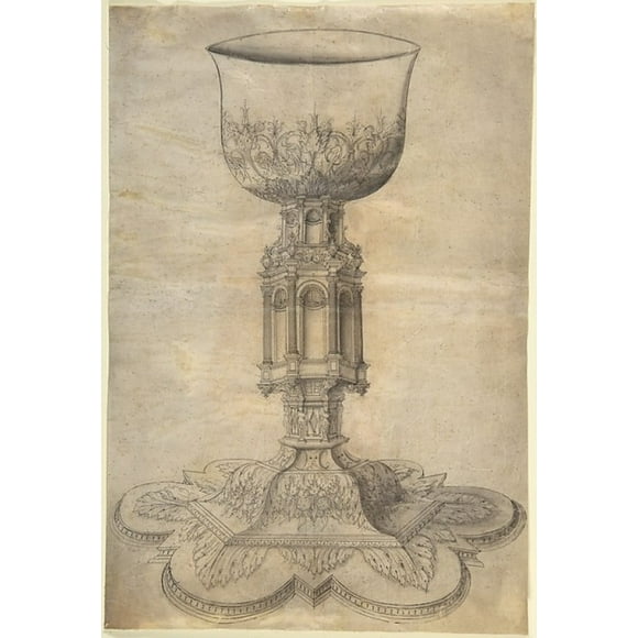 Design for a Chalice Poster Print by Jacques Androuet Du Cerceau (French, Paris 1510/12 �1585 Annecy) (18 x 24)
