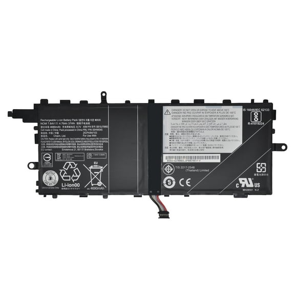 New 00HW045 00HW046 Laptop Battery for Lenovo ThinkPad X1 Tablet 1st Gen 20GG 20GH 2nd Gen 20JB 20JC Series Notebook SB10J78993 SB10J78994 7.5V 37Wh 4935mAh