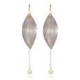 thumbnail image 1 of VANGANIA aretes para mujer con perla joyería accesorios regalo para mamá y novia, 1 of 4