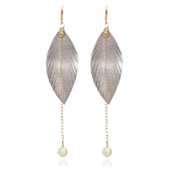 VANGANIA aretes para mujer con perla joyería accesorios regalo para mamá y novia