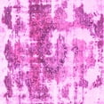 thumbnail image 1 of Ahgly Company Indoor Square Abstract Pink Modern Area Rugs, 7' Square, 1 of 4