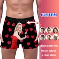 thumbnail image 1 of WILLBEST Pantalones Cortos Cortos Personalizados para Hombre con Foto, Ropa Interior Divertida Personalizada con Cara, Ropa Interior Personalizada para San Valentín, Boda para Hombre y Marido., 1 of 4