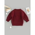 thumbnail image 4 of Bagilaanoe Toddler Baby Girl Boy Knitted Sweater Sweatshirt Long Sleeve Jumper Rainbow Print Pullover 6M 12M 1T 2T 3T 4T 5T 6T Kids Fall Tops, 4 of 9