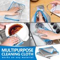 thumbnail image 6 of 6 Pcs Microfiber Glass Cleaning Cloth Topboutique Window Polishing Streak Free Microfiber Cleaning Rag Reusable Window Clean Wipes Mirror Screen Washing Up Cloth, 12 x 12 inch, Blue, 6 of 8