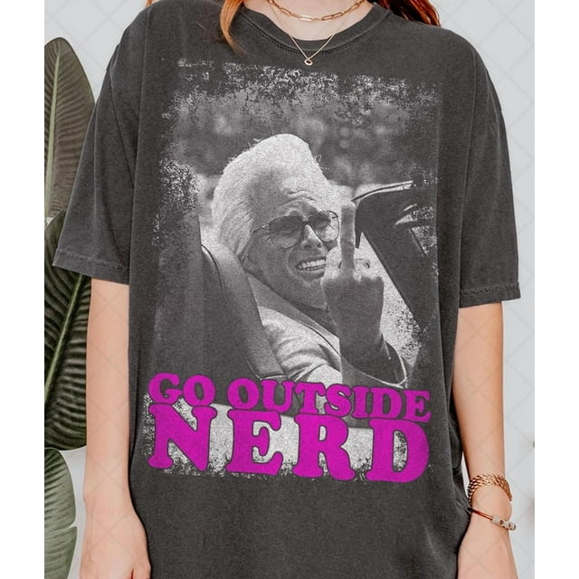 T-Shirt Bébé Billy Flips Off, Baby Billy Go Outside Nerd Meme T-SHI - Ivoire - 3TG