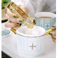 thumbnail image 4 of Rose Handle Sugar Tongs 4-Inch Mini Appetizer Tongs, Set of 3 (Gold Plated), 4 of 6