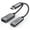 Gray, variant on USB C to USB OTG Adapter, 2-in-1 Type C Splitter with 60W PD Fast Charge Adapter for iPhone 16/15 Series, iPad, MacBook, Galaxy and More Type-C Devices, Black