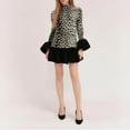 thumbnail image 3 of WILLBEST Vestido Túnica Con Estampado De Leopardo Para Mujer, Minivestido Ajustado De Manga Larga Con Mangas, 3 of 3