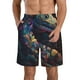 thumbnail image 1 of Balery Colorful Patterned Snake Traje de Baño Estilo Hawaiano para Hombre, Shorts de Secado Rápido con Bolsillos-Large, 1 of 6