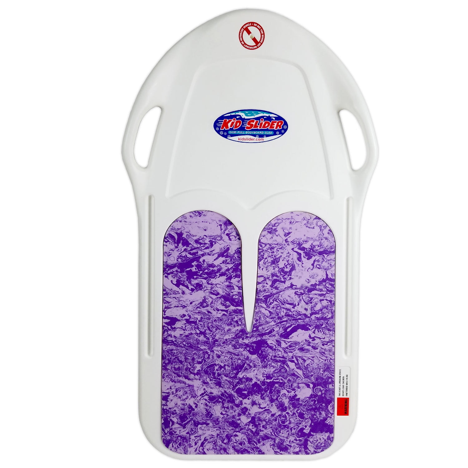 Kid Slider board for skimboarding, bodyboarding, snow sledding -Purple by Pinnacle