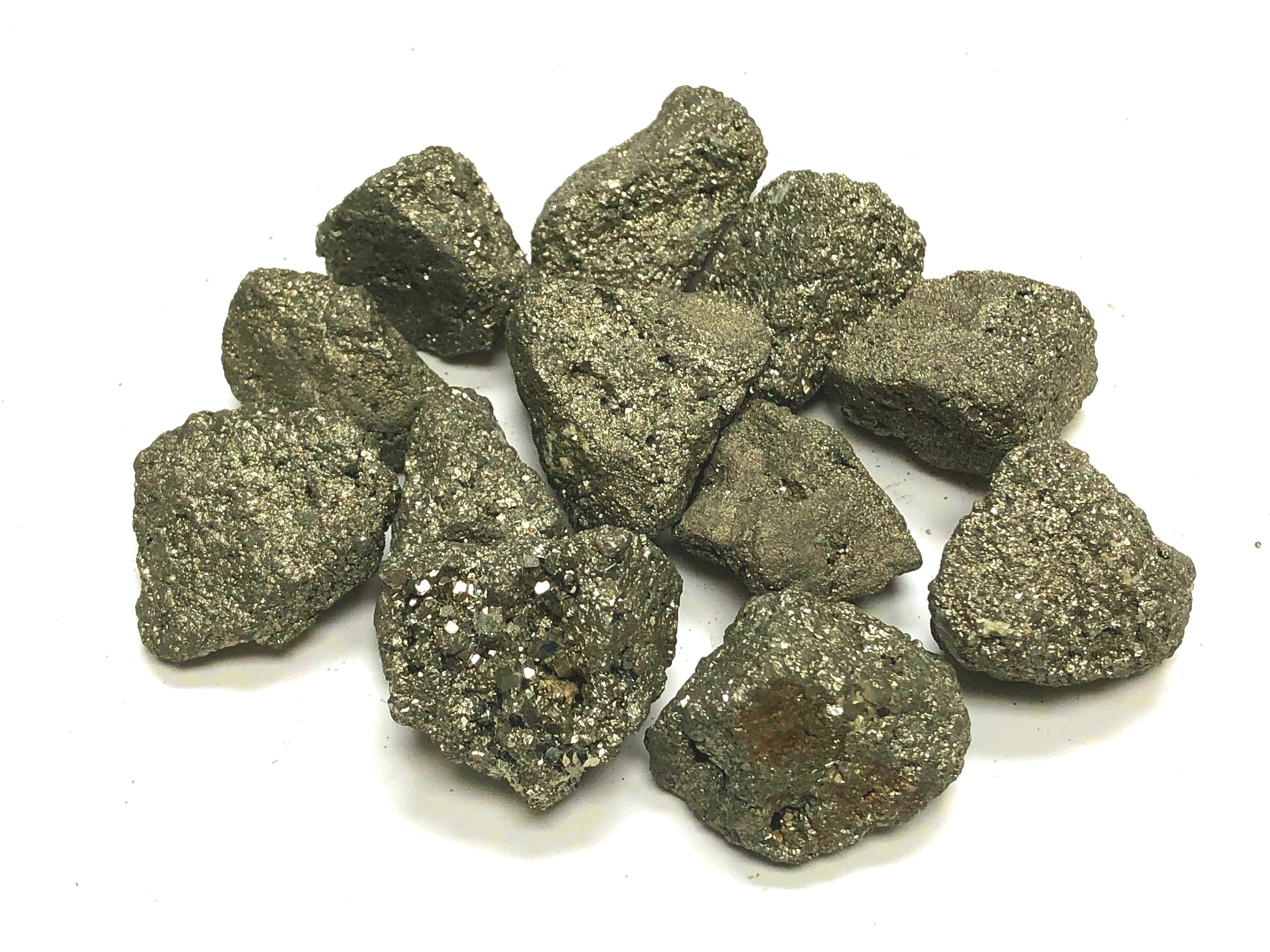 Kid Party Nice Sized Chunks PYRITE Fool's Gold Rough Rocks Stones 1 Lb Lots 