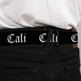 thumbnail image 4 of Buckle-Down Belt, Seatbelt Buckle Belt, Cali Old English Black White, 30 to 44 Inches, 4 of 9