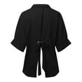 thumbnail image 5 of kamemir Cardigan Sweaters for Women Lightweight Women's Long Sleeve V-Neck Down Cardigan Knit Shrugs Sweater(Black,M), 5 of 6
