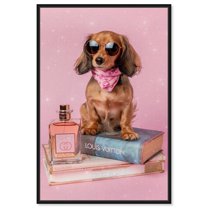 Art Remedy Fashion Art Canvas, 36" x 54", Black Frame, Doxxie Glamour Books