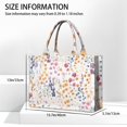 thumbnail image 3 of Large Capacity Tote Bag,Pioneer Flower Floral Print Pattern Handbag Fashion Luxury Tote Bag,15.7"x13"x 5.1" Inches,Laptop Compatible, 3 of 6