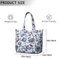 thumbnail image 5 of Flower Women's Large Weekend Travel Bag Moving Canvas Handbag Thick Double Layer Beach Weekend Travel Unisex Hospital Maternity Delivery with Toiletry Waterproof, 5 of 5