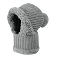 thumbnail image 7 of Winter Hat, Beanie Hat with Scarf, Upgraded Warm Knitted Ski Set, Ear Flap Hat for Women, Riding, Outdoor, Integrated Warmth, Gift Set Baberdicy, Ideal for Men And Women, Cyclists, 7 of 7