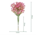 thumbnail image 3 of LYCAQL 11.4 inch Artificial Baby's Breath Flower Pick, Blue Color. Indoor Use. 1 Bouquet of Flowers, 6 Artificial Flowers Flowers, Handmade Products, Handicrafts, Hand-held Flowers, 3 of 4