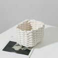thumbnail image 6 of Rope Desktop Storage Basket – Foldable Organizer for Keys, Remotes & Cosmetics – Soft Fabric Bin for Bedroom, Bathroom, Office, Keeps Small Items Tidy & Accessible, 6 of 6