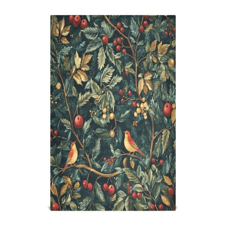 

Kitchen Towel 28x18 Inches x1，Plate Towel Decorative Towel Napkin Tea Towel Tea Towels For Kitchen Dish Cloths & Dish Towels Christmas Bird Pattern