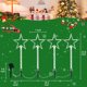 thumbnail image 5 of Estaca Patio Con Solar Navidad Estrella/árbol Colorida/cálida Impermeable Encendido Automático para Fiesta Navideña Rojo, 5 of 9