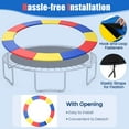 thumbnail image 4 of Gymax 14FT Trampoline Spring Cover Universal Trampoline Replacement Pad w/Split Design Multicolor, 4 of 10