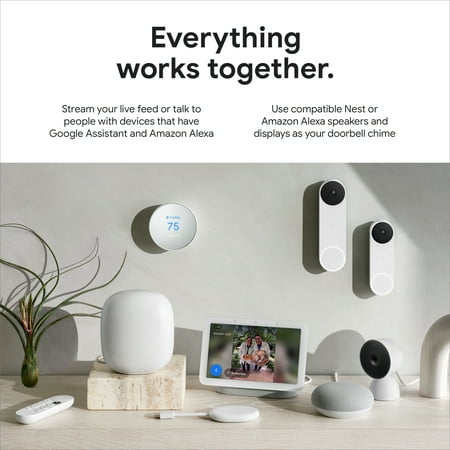Google Nest Doorbell (Wired, 2nd gen) - Video Doorbell Camera - Doorbell Security Camera - Ivy