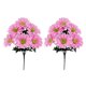 thumbnail image 2 of Tallos de Peonía Artificiales 6 Cabezas Flores Falsas en Paquete de 2, Arreglos Florales de Seda y Plástico para Florero, Hogar, Boda, Decoración de Mesa, Centro de Mesa, Rosa, Blanco, Amarillo, 2 of 6