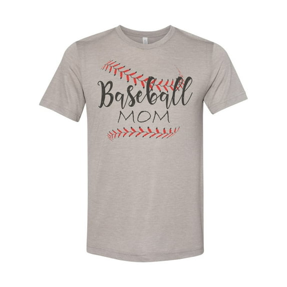 "Baseball Mom Shirt, Baseball Mom, Soft Bella Canvas, Sublimation, Baseball Shirt, Sports Mom, Gift For Her, Boy Mom, Girl Mom, Baseball Tee, Heather Stone, MEDIUM"