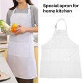 thumbnail image 2 of 4 Pack Bib Aprons with 2 Pockets Adjustable Kitchen Cooking Chef Apron for Women & Men, White, 2 of 8