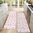 thumbnail image 4 of Kitchen Rugs Sets Of 2,Pink Christmas Santa and Penguin Pattern Anti Fatigue Kitchen Mat Rugs Non Slip Washable,Decorative Kitchen Floor Mats for Kitchen,Sink,Laundry,17"X47", 4 of 5