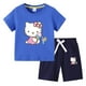 thumbnail image 3 of Hello Kitty verano niños pequeños de algodón de manga corta camiseta traje niños pantalones cortos de manga corta conjunto de dos piezas ropa para niños, 3 of 5
