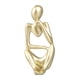 thumbnail image 5 of Estatua de pensador de resina, figura de pensador abstracto, estilo pensador, decoración para sala de estar, oficina, estantería dorada izquierda, 5 of 14