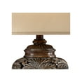 thumbnail image 3 of Barnes and Ivy Leafwork Traditional Table Lamp 32 1/2" Tall Bronze with USB Dimmer Cord Tan Rectangular Shade for Bedroom Living Room Bedside Office, 3 of 9