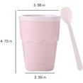 thumbnail image 3 of Taza Con Cuchara Taza De Batido Congelado Rápido Taza De Batido Mágico Casero,11 Feliz Sencillez, 3 of 5