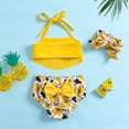 thumbnail image 2 of Emy Dola 3-Pieces Baby Girls Bikini Swimsuit Mermaid Floral Tassels Bathing Suit For 0-4 Years Infant Toddler Girls Beach Swimwear, 2 of 6
