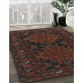 thumbnail image 3 of Ahgly Company Machine Washable Indoor Rectangle Traditional Dark Brown Area Rugs, 2' x 5', 3 of 7