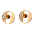 thumbnail image 1 of Aretes Mujer LuckyLy, Inicial Letra A, Acero Inoxidable con Oro 18k y Zirconia Cúbica, Modelo Tina dorado UNITALLA, 1 of 7