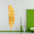 thumbnail image 1 of de decoración de pared con espejo acrílico 3D, calcomanías de material cuero DIY arte autoadhesivo murales para decoraciones para sala de Oro 8x73cm BLESIY Espejos Vinilos Decorativos, 1 of 7