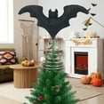 thumbnail image 3 of Halloween Bat Miniature Tree Topper Spooky Ornaments, Halloween Tree Topper, Halloween Bat Tree Topper, Mini Ornaments Bat Yoppers for Party BLACK/3D[Cotton Fill], 3 of 9