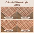 thumbnail image 7 of Design&I 5'x7' Ultra Soft Area Rug, Checkered Dot Grid Neutral Geometric Decorative Plaid Beige Terracotta None Fluffy Washable Non Shedding for Bedroom Living Room Home Office, 7 of 7